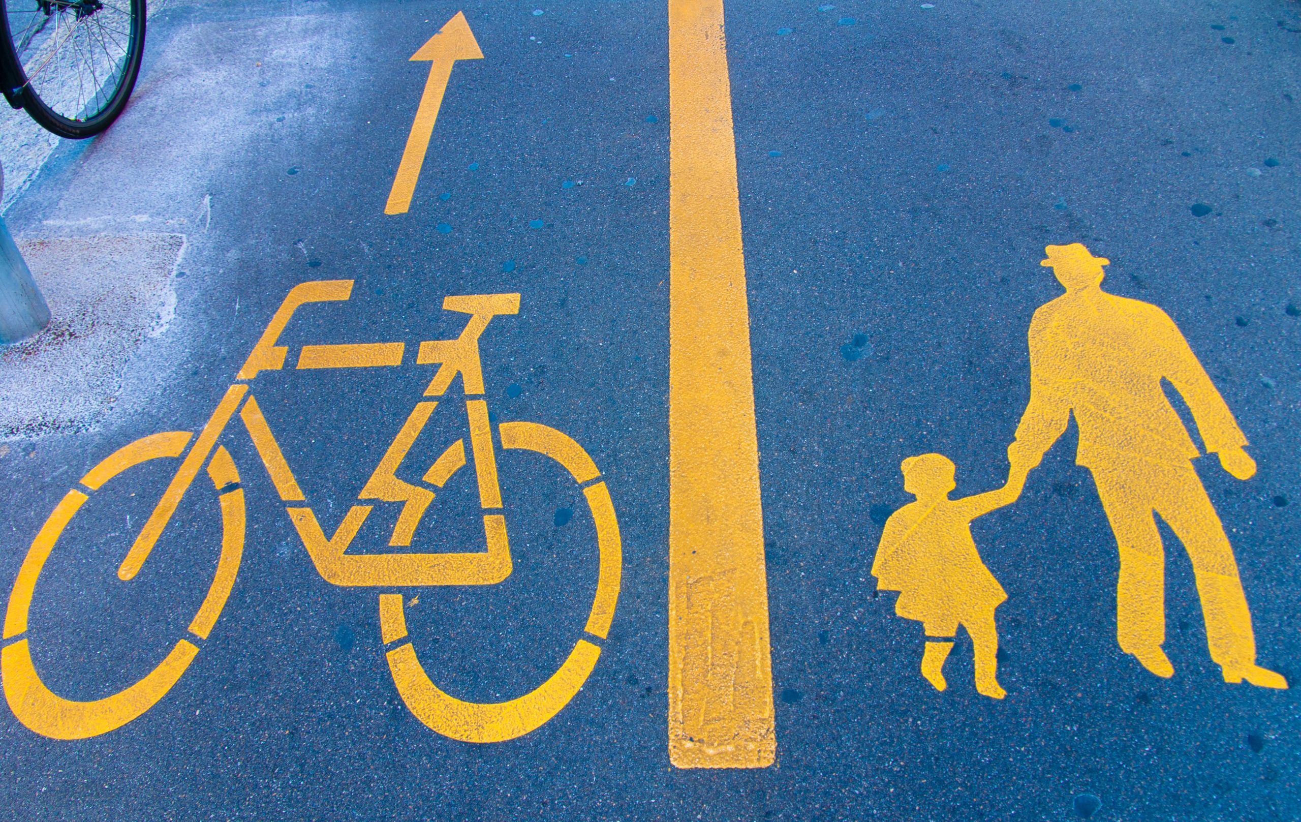 bike and pedestrian lanes