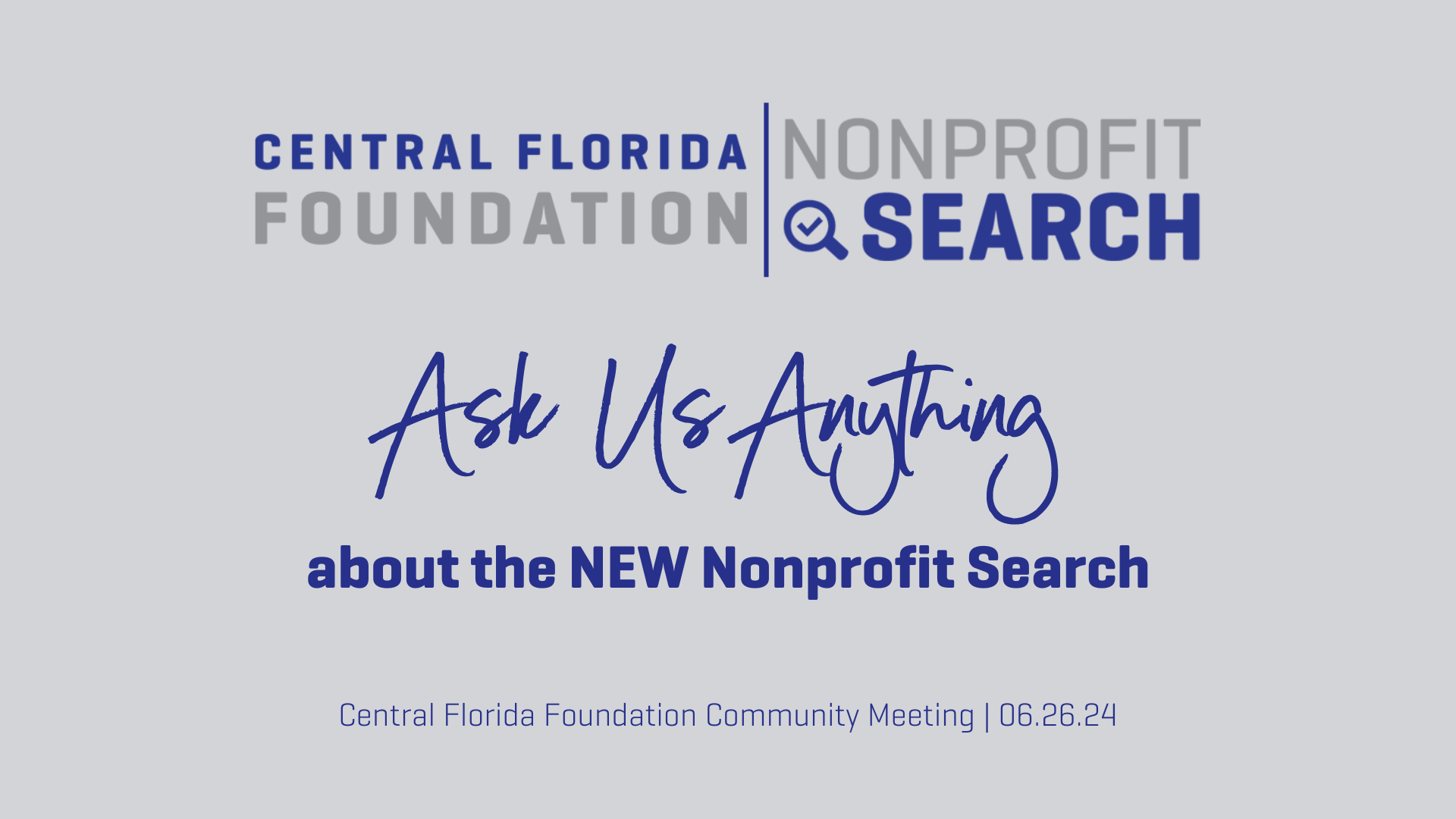 Nonprofit Search is getting a refresh!